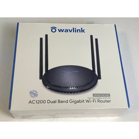 Wavlink AC1200 Quantum D4P Dual Band Gigabit Wi-Fi Router - Picture 1 of 10